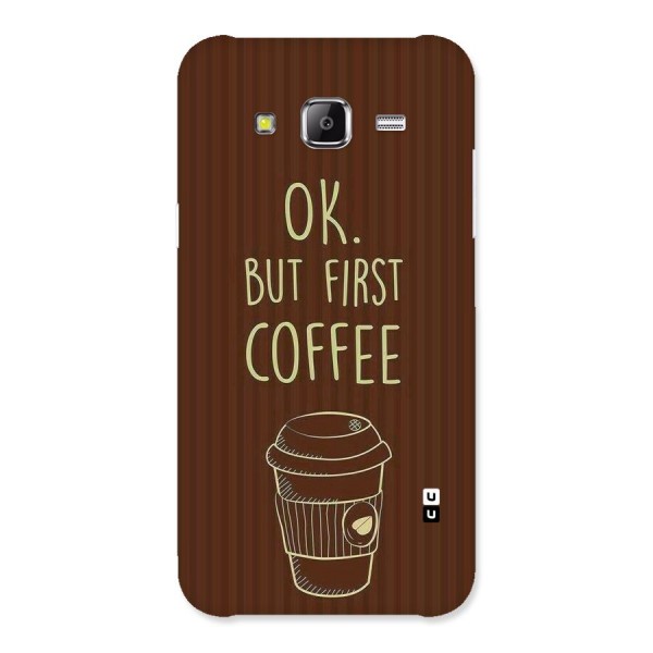 Coffee Stripes Back Case for Samsung Galaxy J5