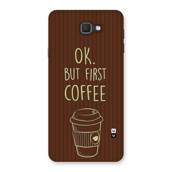 Coffee Stripes Back Case for Samsung Galaxy J7 Prime