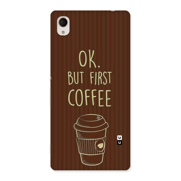 Coffee Stripes Back Case for Sony Xperia M4