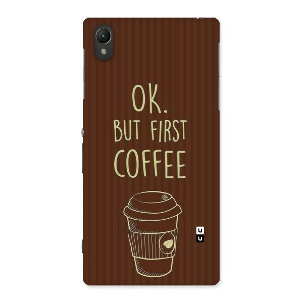 Coffee Stripes Back Case for Sony Xperia Z1