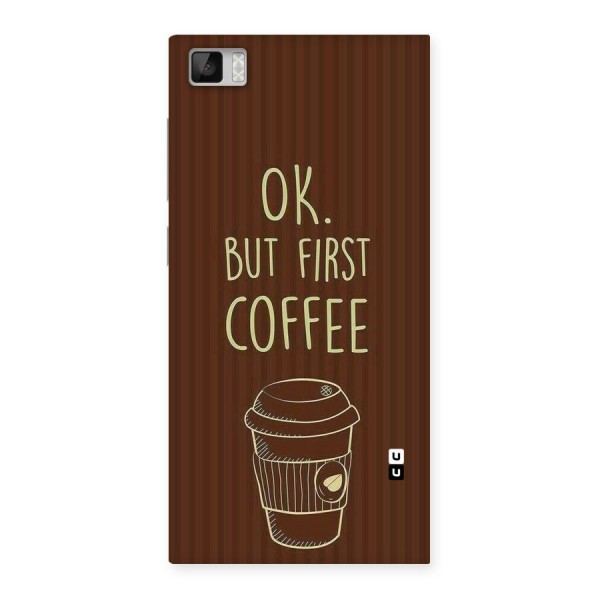 Coffee Stripes Back Case for Xiaomi Mi3