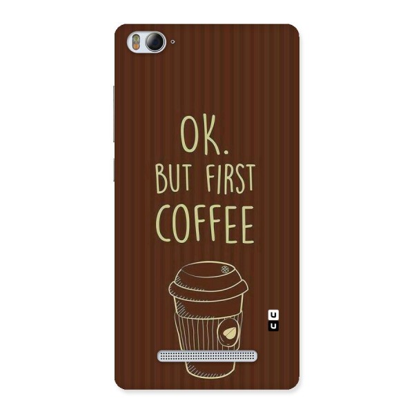 Coffee Stripes Back Case for Xiaomi Mi4i