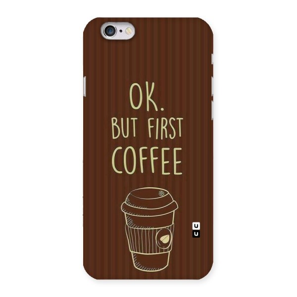 Coffee Stripes Back Case for iPhone 6 6S