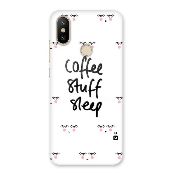 Coffee Stuff Sleep Back Case for Mi A2