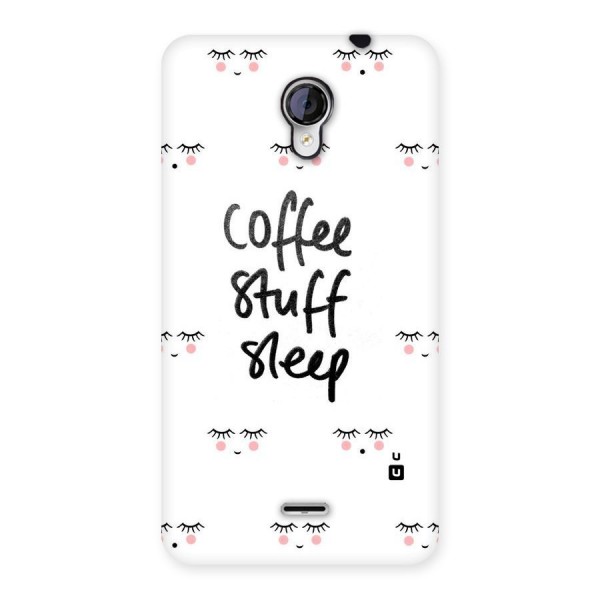 Coffee Stuff Sleep Back Case for Micromax Unite 2 A106