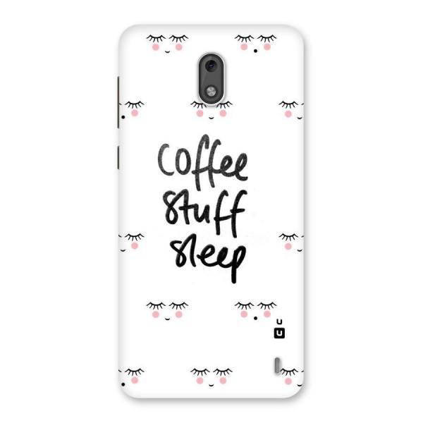 Coffee Stuff Sleep Back Case for Nokia 2