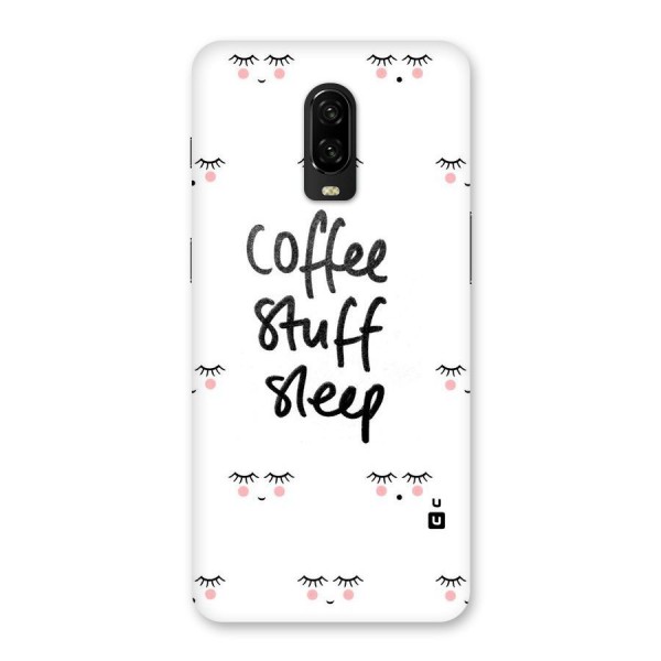 Coffee Stuff Sleep Back Case for OnePlus 6T