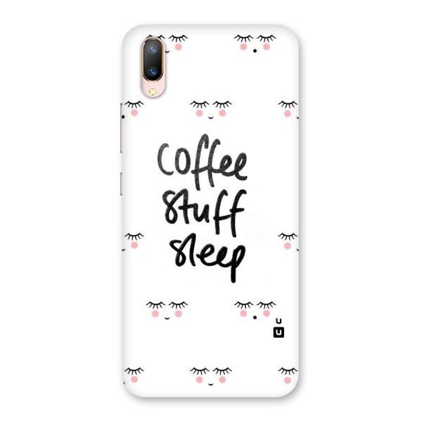 Coffee Stuff Sleep Back Case for Vivo V11 Pro