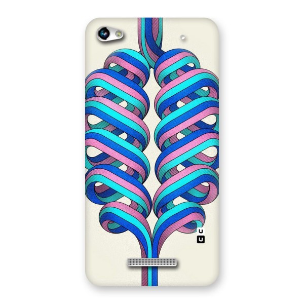 Coil Abstract Pattern Back Case for Micromax Hue 2