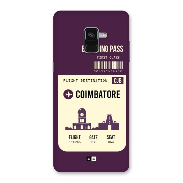 Coimbatore Boarding Pass Back Case for Galaxy A8 Plus