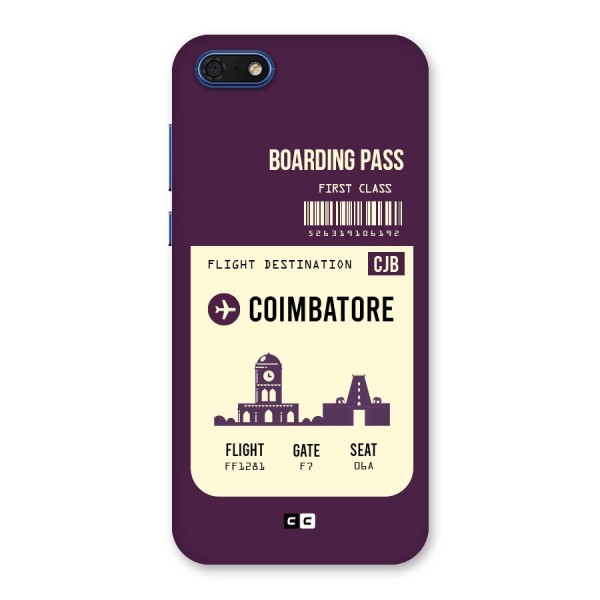 Coimbatore Boarding Pass Back Case for Honor 7s