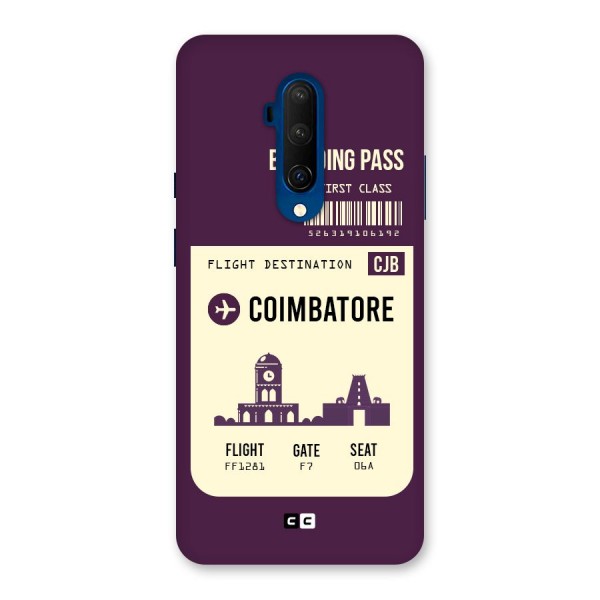 Coimbatore Boarding Pass Back Case for OnePlus 7T Pro