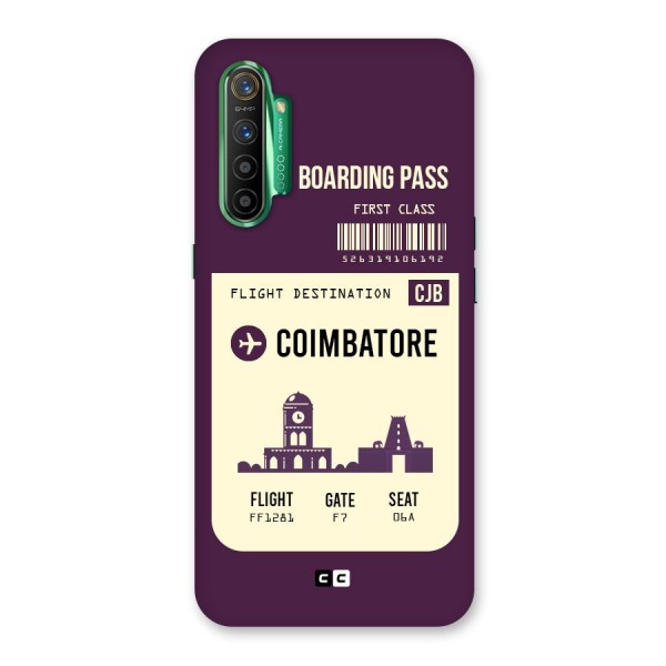 Coimbatore Boarding Pass Back Case for Realme X2