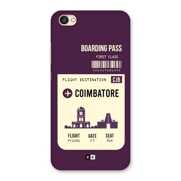 Coimbatore Boarding Pass Back Case for Redmi Y1 Lite