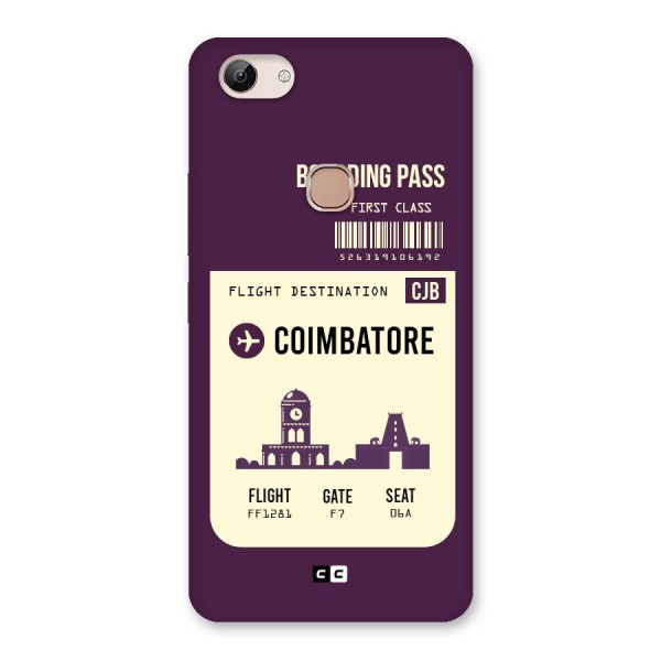 Coimbatore Boarding Pass Back Case for Vivo Y83