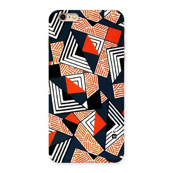 Colored Cuts Pattern Back Case for iPhone 6 Plus 6S Plus