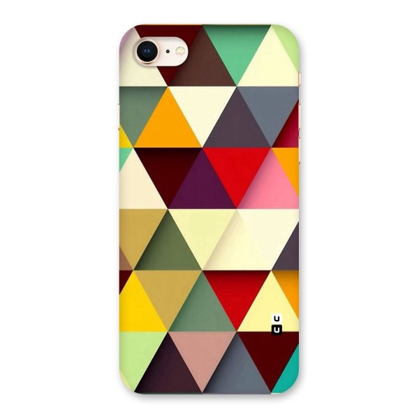 Colored Triangles Back Case for iPhone 8