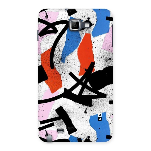 Coloured Abstract Art Back Case for Galaxy Note