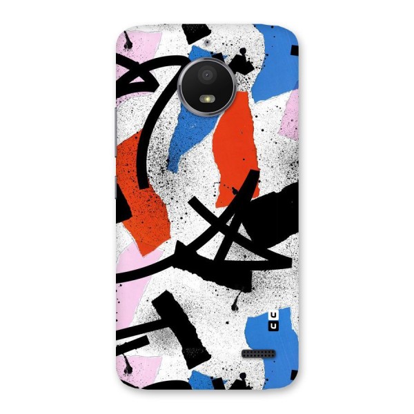 Coloured Abstract Art Back Case for Moto E4