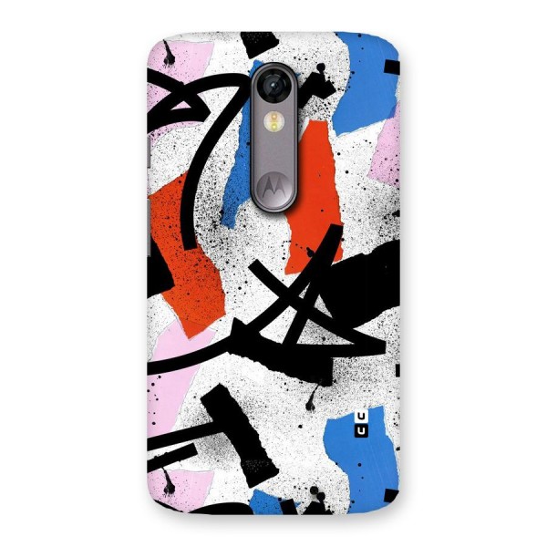 Coloured Abstract Art Back Case for Moto X Force