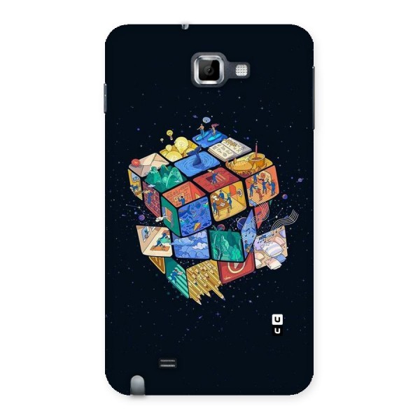 Coloured Rubic Back Case for Galaxy Note