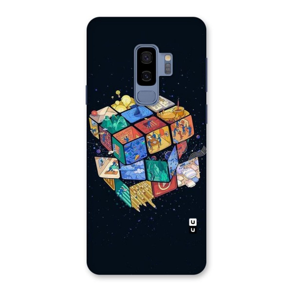 Coloured Rubic Back Case for Galaxy S9 Plus