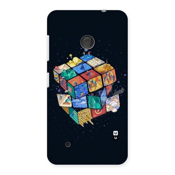 Coloured Rubic Back Case for Lumia 530