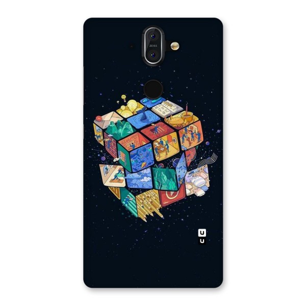 Coloured Rubic Back Case for Nokia 8 Sirocco