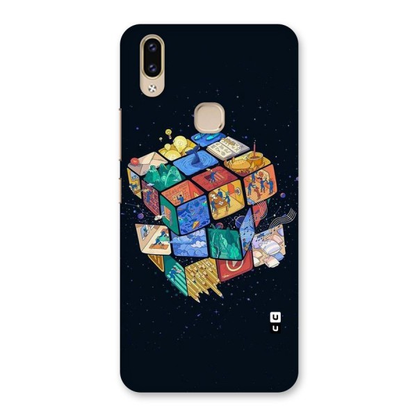 Coloured Rubic Back Case for Vivo V9