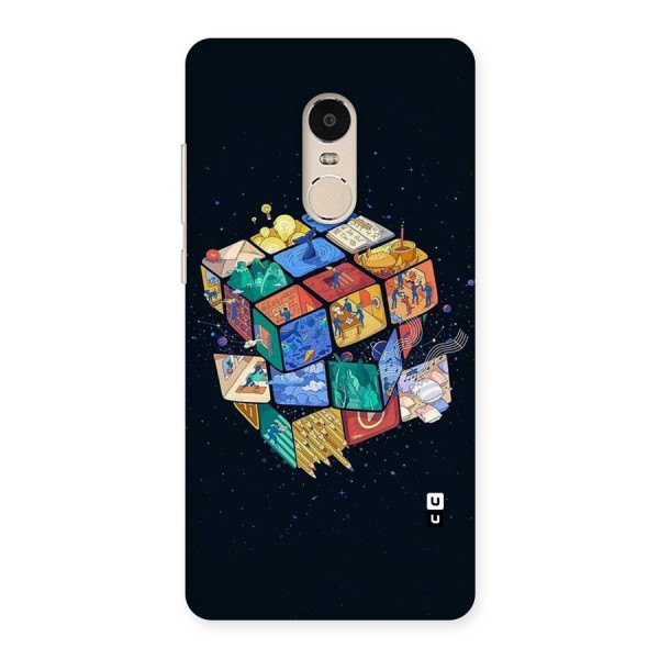 Coloured Rubic Back Case for Xiaomi Redmi Note 4