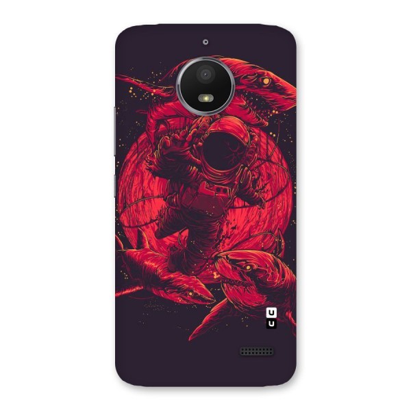 Coloured Spaceman Back Case for Moto E4