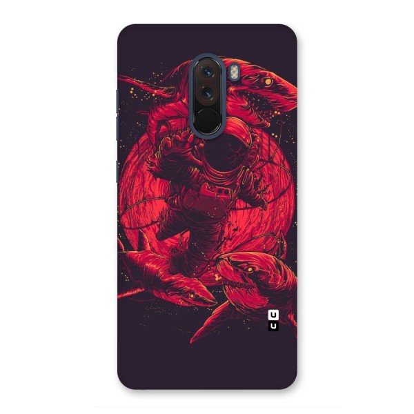 Coloured Spaceman Back Case for Poco F1