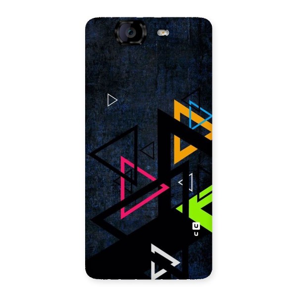 Coloured Triangles Back Case for Canvas Knight A350