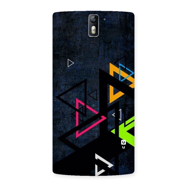 Coloured Triangles Back Case for One Plus One