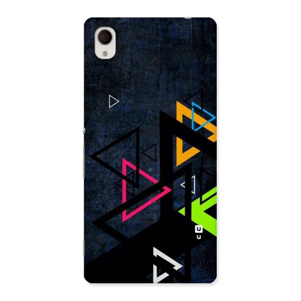 Coloured Triangles Back Case for Xperia M4 Aqua