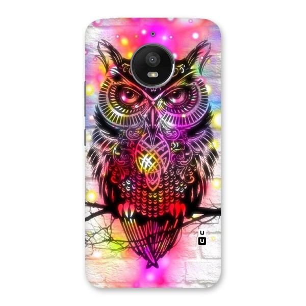 Colourful Owl Back Case for Moto E4 Plus