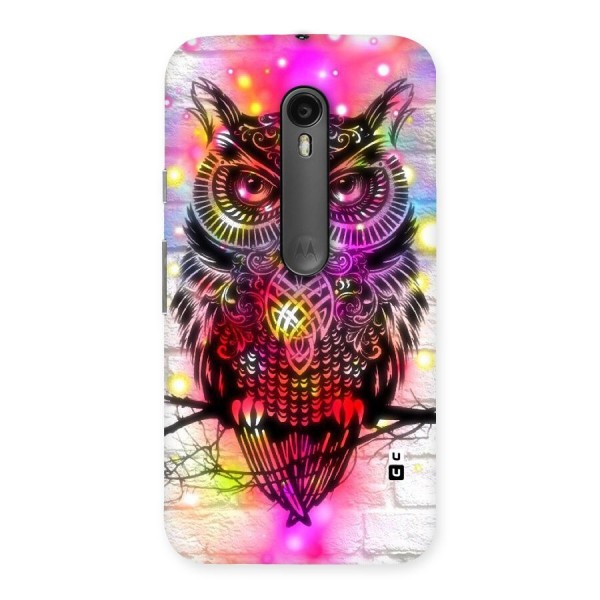 Colourful Owl Back Case for Moto G3