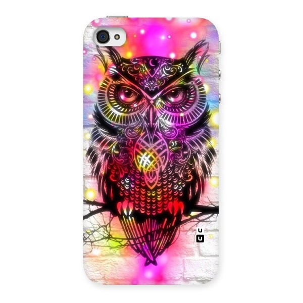 Colourful Owl Back Case for iPhone 4 4s