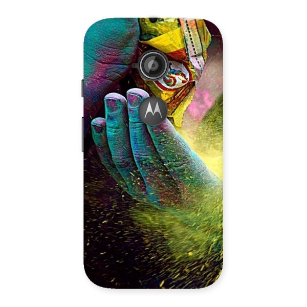 Colours Back Case for Moto E 2nd Gen