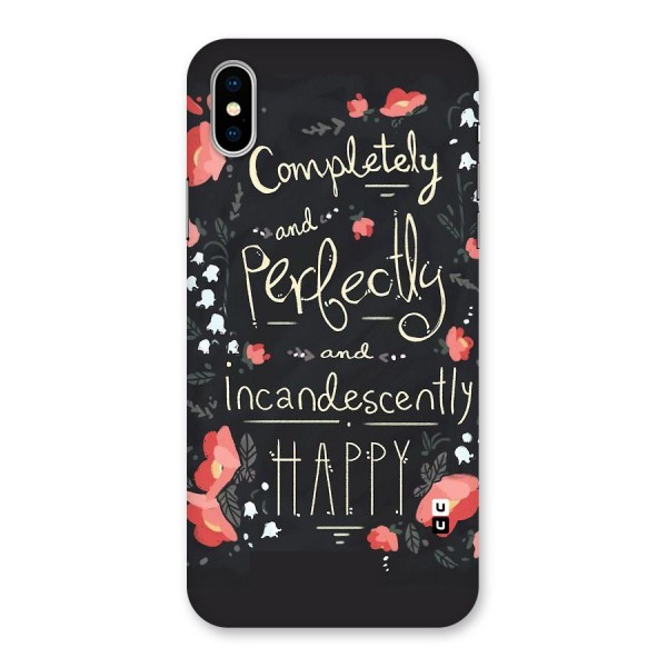 Completely Happy Back Case for iPhone X