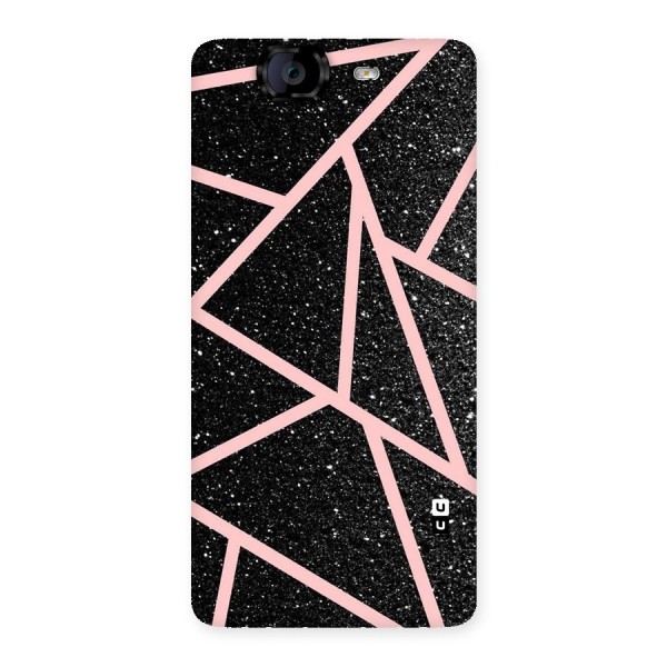 Concrete Black Pink Stripes Back Case for Canvas Knight A350