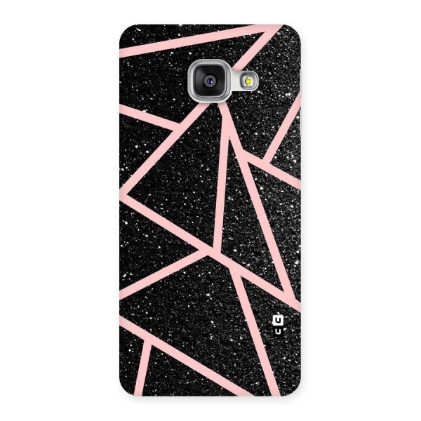 Concrete Black Pink Stripes Back Case for Galaxy A3 2016