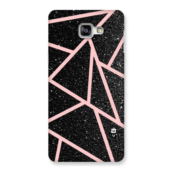 Concrete Black Pink Stripes Back Case for Galaxy A9