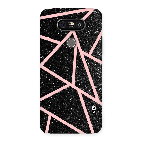 Concrete Black Pink Stripes Back Case for LG G5