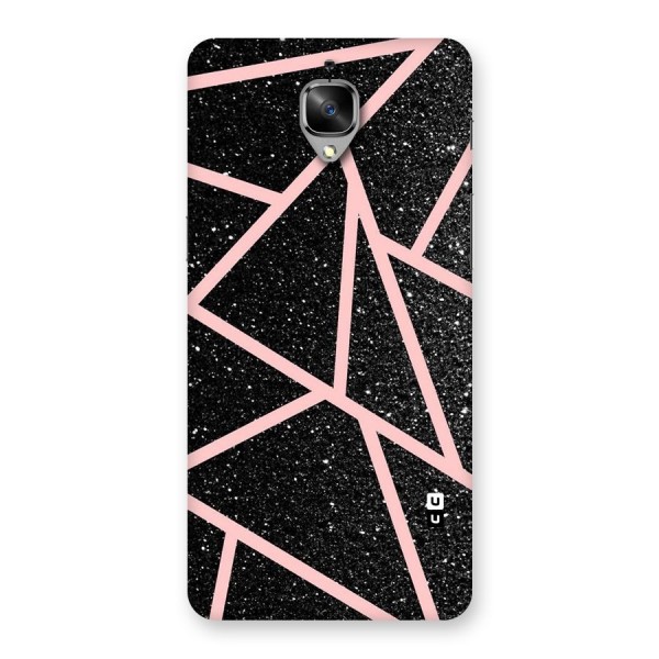 Concrete Black Pink Stripes Back Case for OnePlus 3