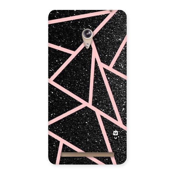 Concrete Black Pink Stripes Back Case for Zenfone 6