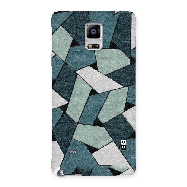 Concrete Green Abstract Back Case for Galaxy Note 4