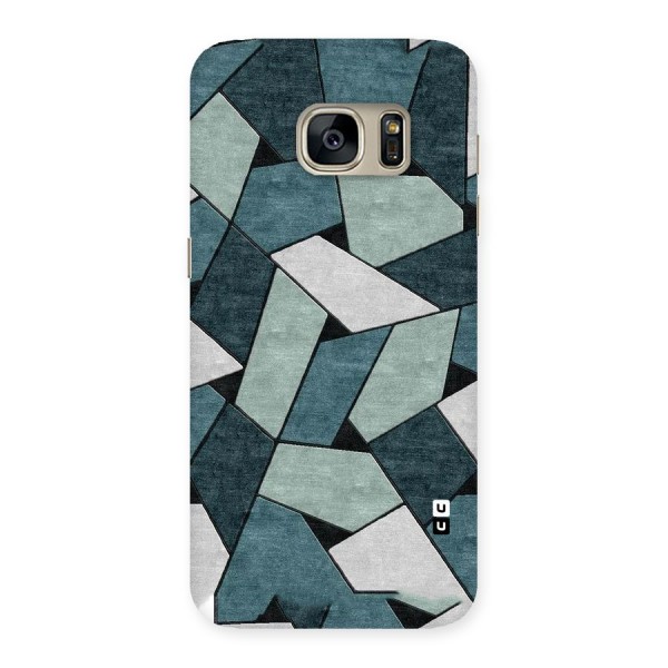 Concrete Green Abstract Back Case for Galaxy S7