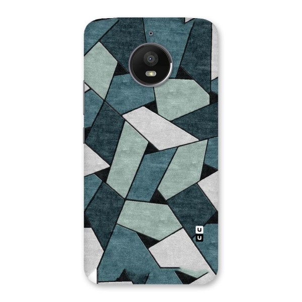 Concrete Green Abstract Back Case for Moto E4 Plus