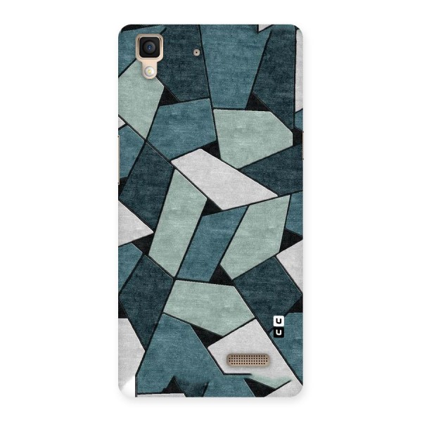 Concrete Green Abstract Back Case for Oppo R7